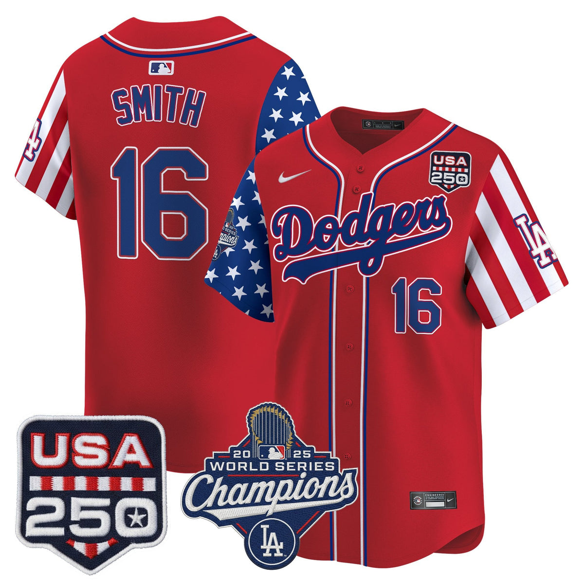 Los Angeles "Dodgers America250" Edition Vapor Premier Limited Jersey V2 - Stitched