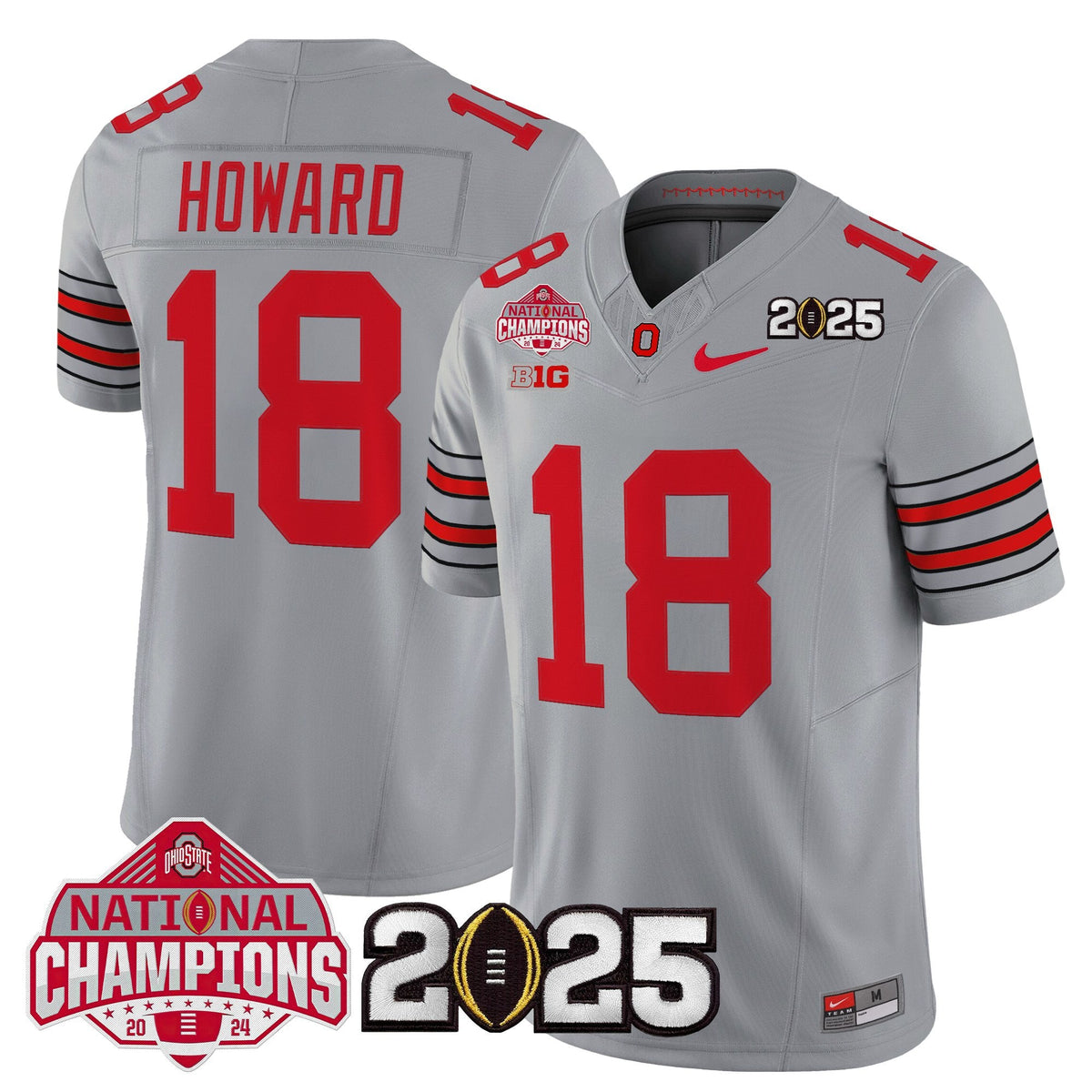 OSU 2026 "Tunnel Vision" National Champions Patch Vapor Limited Jersey - Stitched