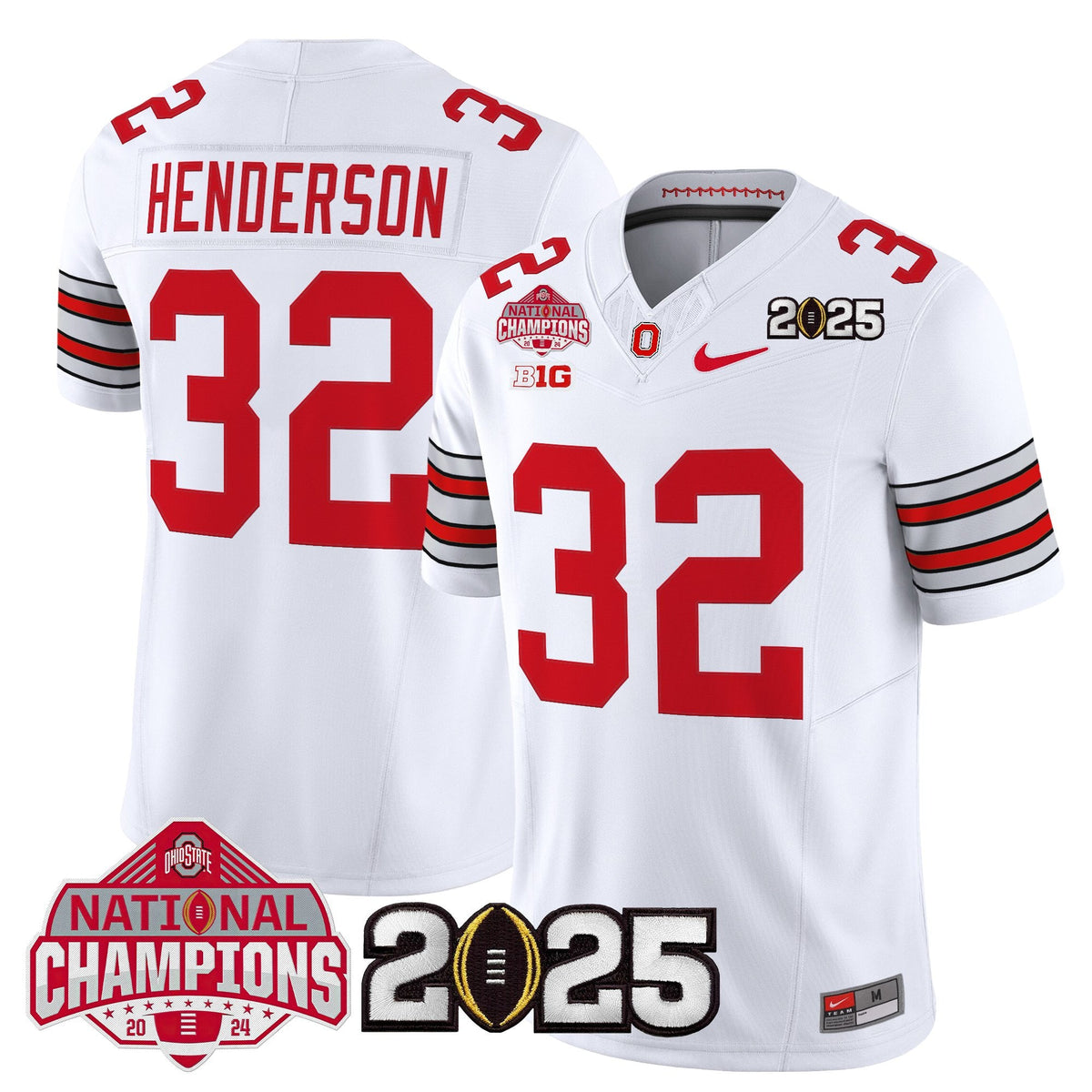 OSU 2026 "Tunnel Vision" National Champions Patch Vapor Limited Jersey - Stitched