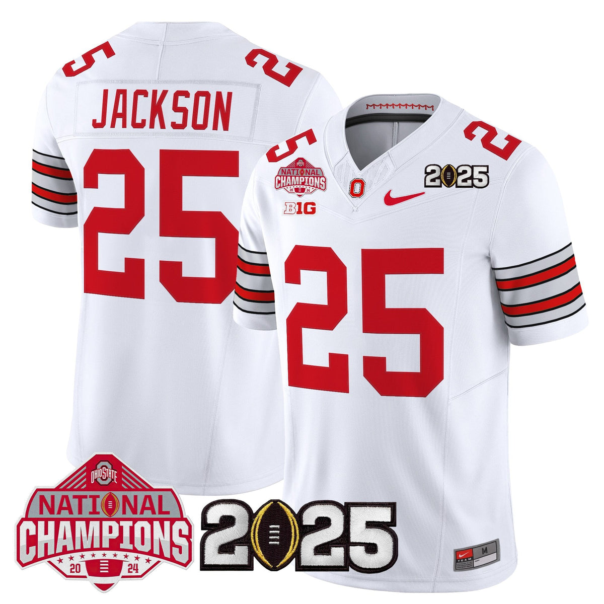 OSU 2026 "Tunnel Vision" National Champions Patch Vapor Limited Jersey - Stitched