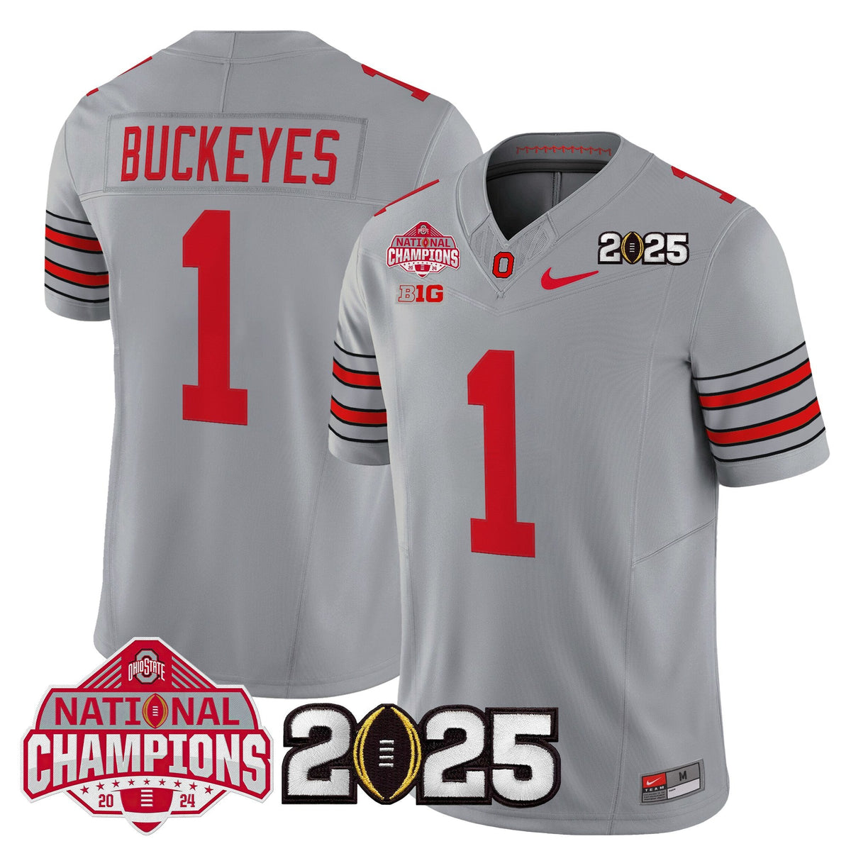 OSU 2026 "Tunnel Vision" National Champions Patch Vapor Limited Jersey - Stitched