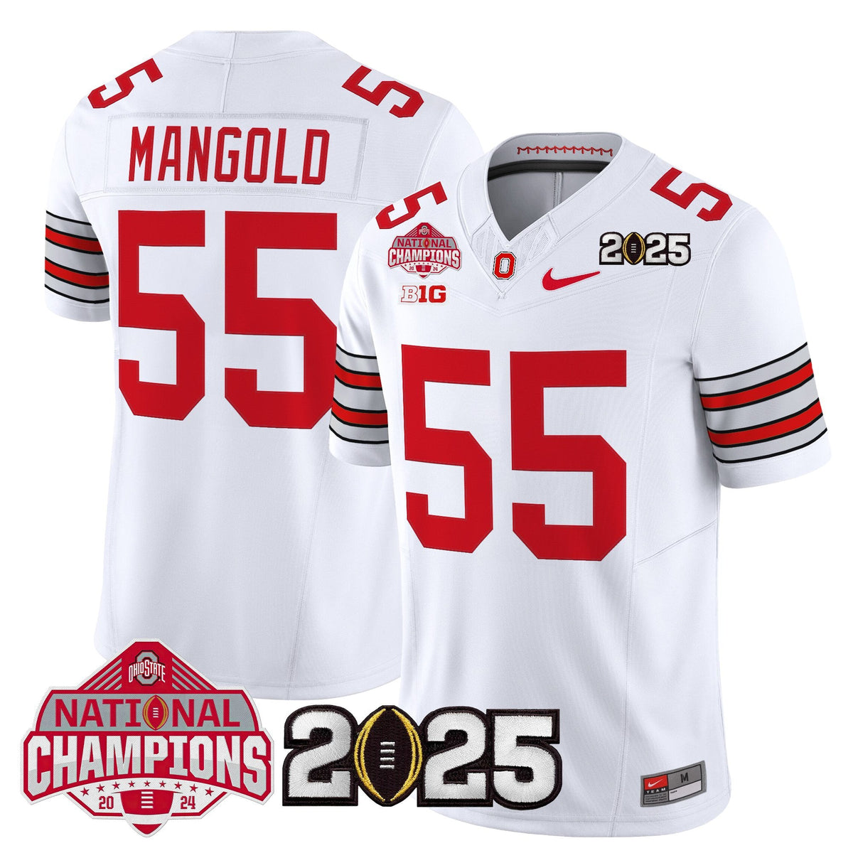 OSU 2026 "Tunnel Vision" National Champions Patch Vapor Limited Jersey - Stitched