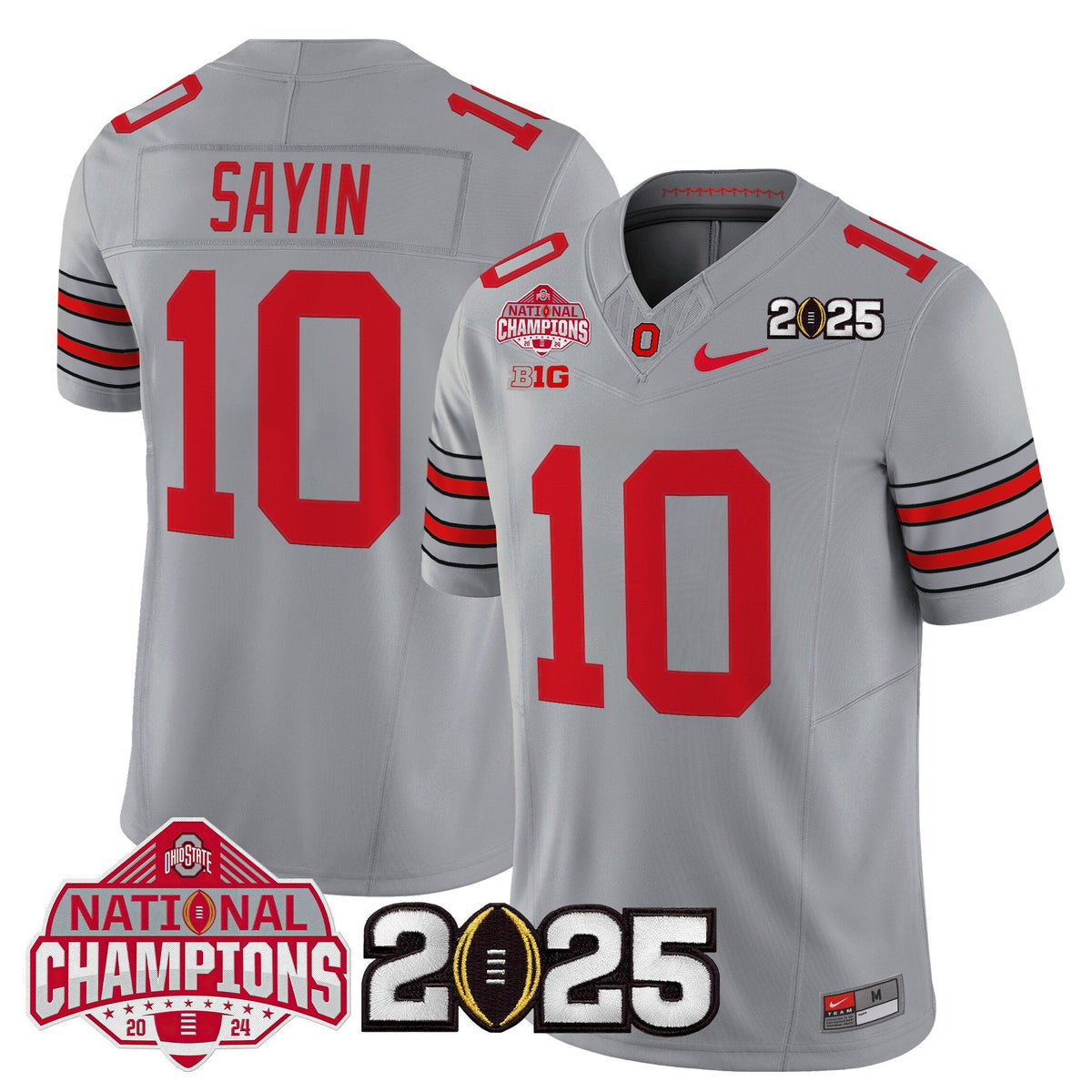 OSU 2026 "Tunnel Vision" National Champions Patch Vapor Limited Jersey - Stitched