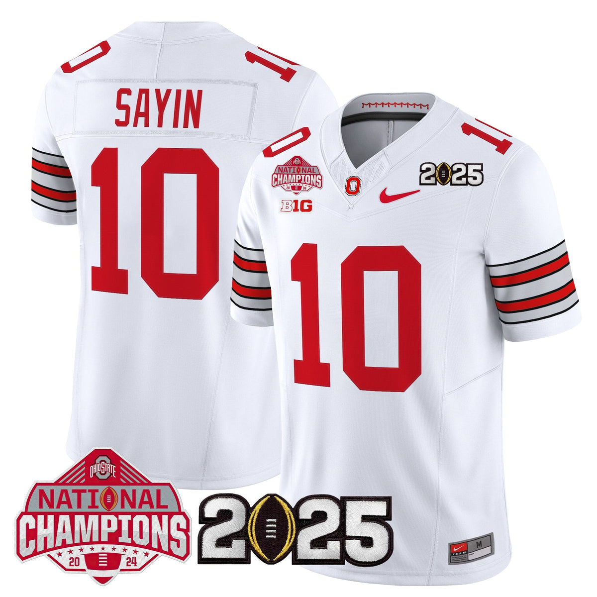 OSU 2026 "Tunnel Vision" National Champions Patch Vapor Limited Jersey - Stitched