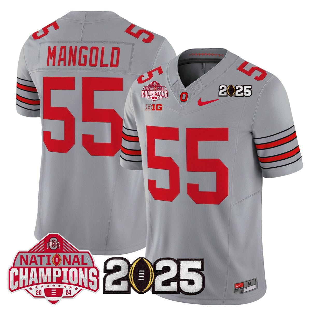 OSU 2026 "Tunnel Vision" National Champions Patch Vapor Limited Jersey - Stitched