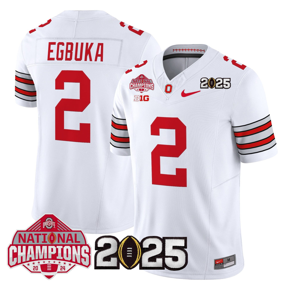 OSU 2026 "Tunnel Vision" National Champions Patch Vapor Limited Jersey - Stitched