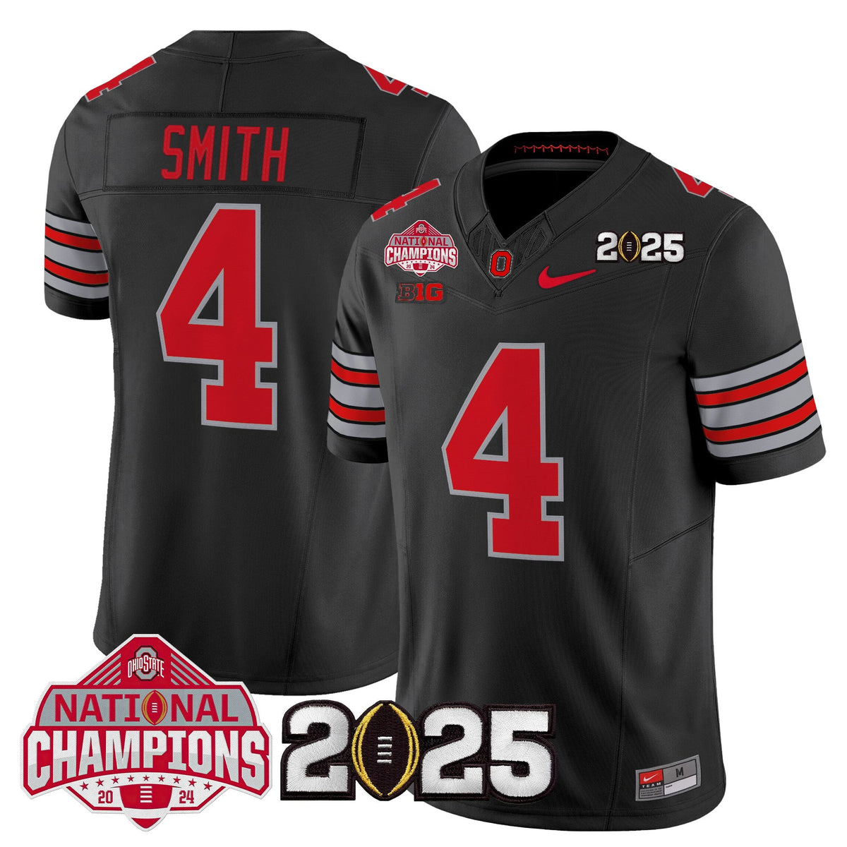 OSU 2026 "Tunnel Vision" National Champions Patch Vapor Limited Jersey - Stitched