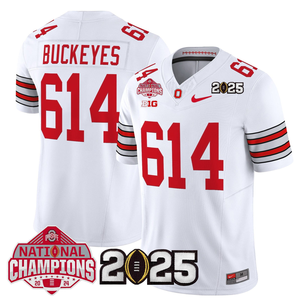 OSU 2026 "Tunnel Vision" National Champions Patch Vapor Limited Jersey - Stitched