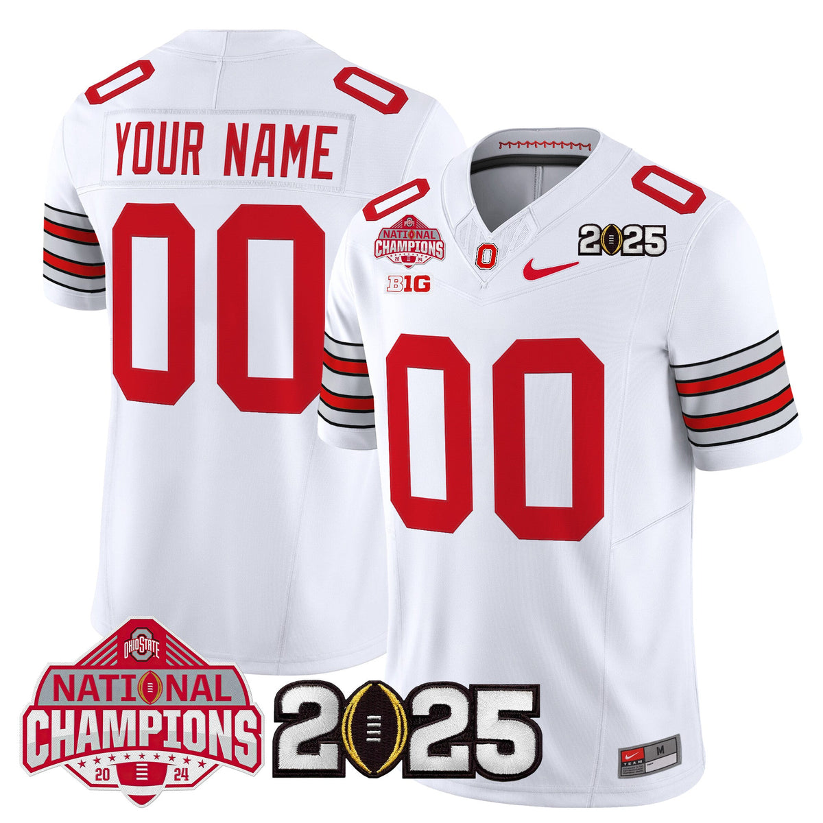 OSU 2026 "Tunnel Vision" National Champions Patch Vapor Limited Custom Jersey - Stitched