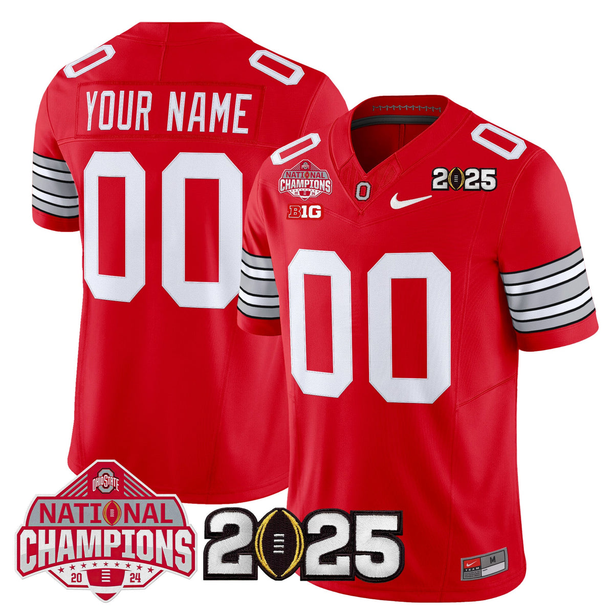 OSU 2026 "Tunnel Vision" National Champions Patch Vapor Limited Custom Jersey - Stitched