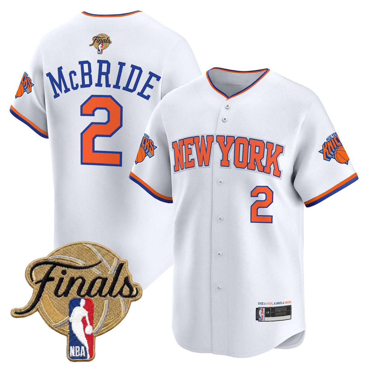 NYK 2026 Finals Vapor Baseball Jersey - Stitched
