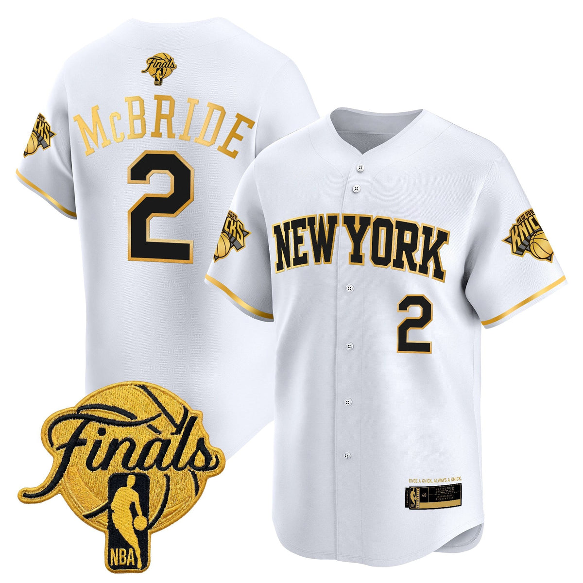 NYK 2026 Finals Vapor Baseball Jersey - Stitched