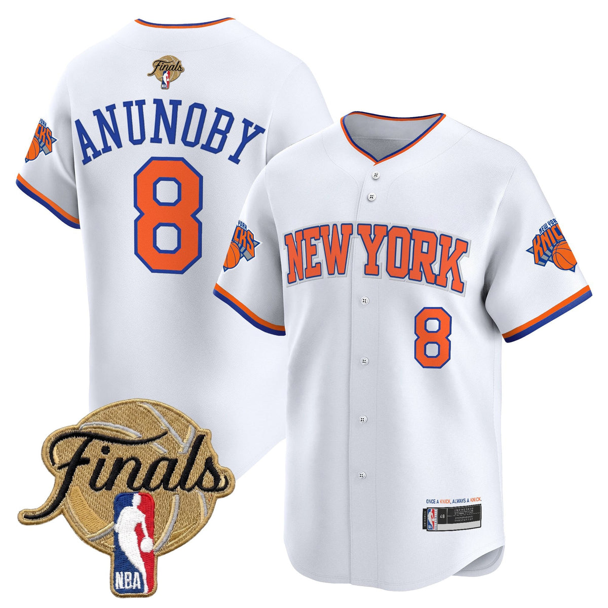 NYK 2026 Finals Vapor Baseball Jersey - Stitched