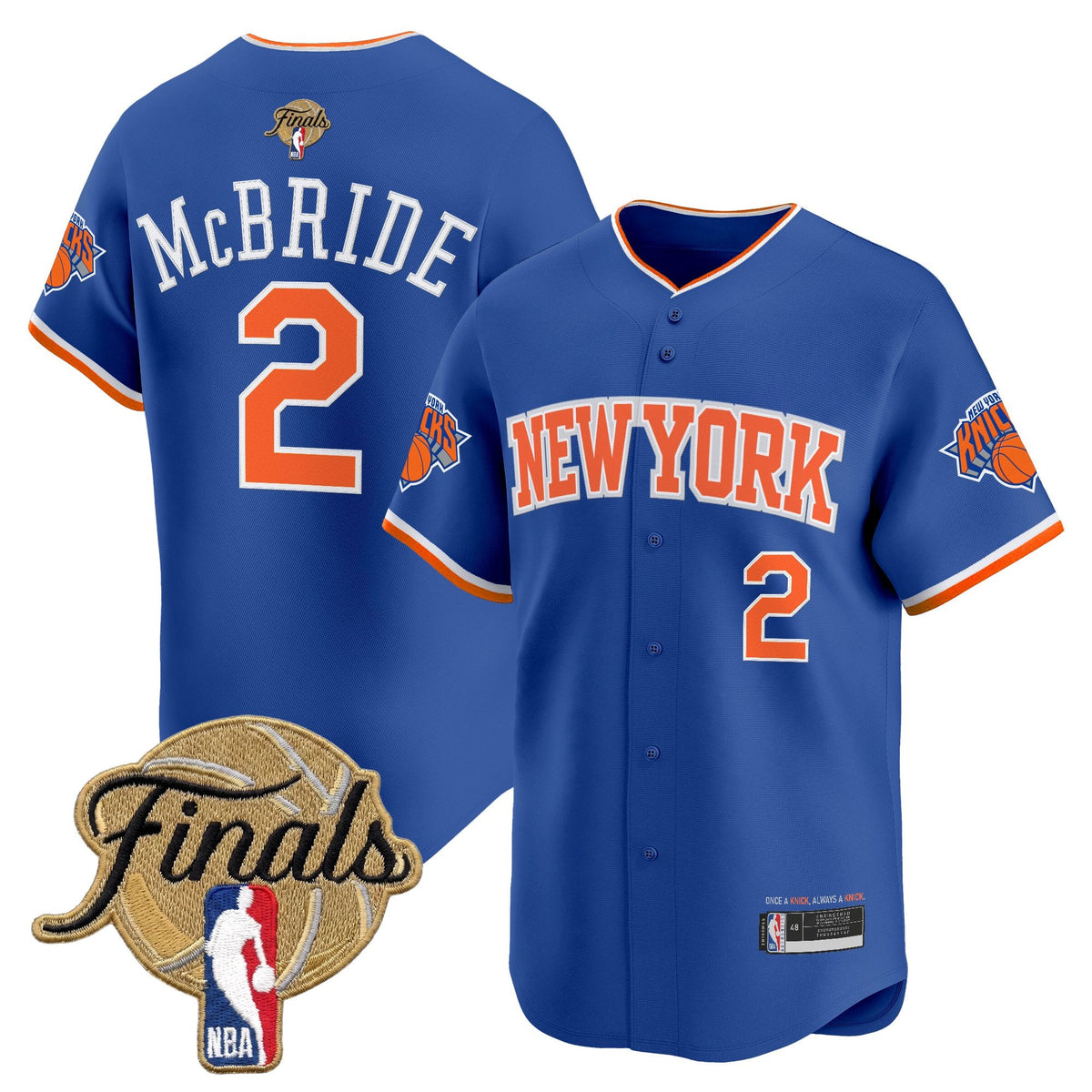 NYK 2026 Finals Vapor Baseball Jersey - Stitched