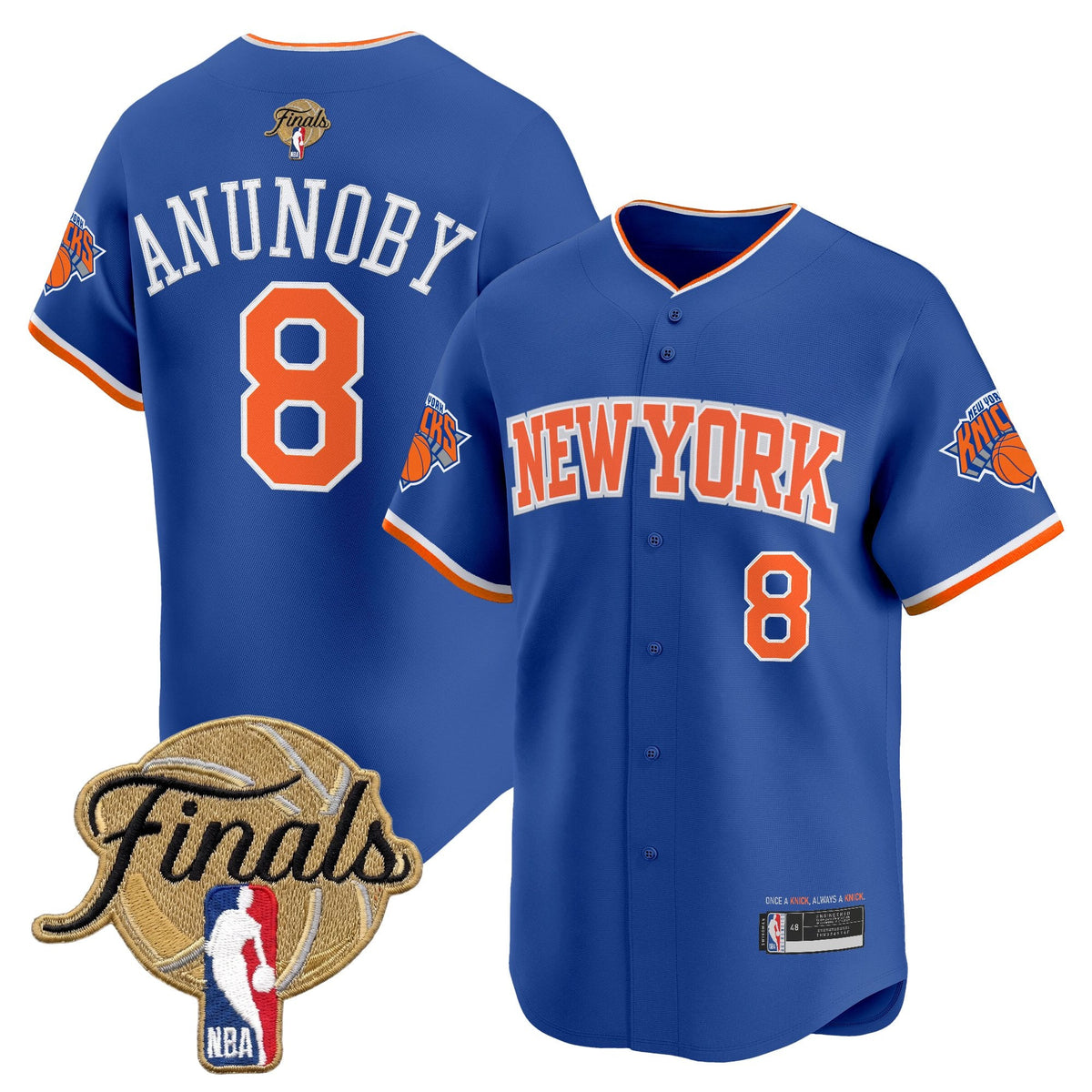 NYK 2026 Finals Vapor Baseball Jersey - Stitched