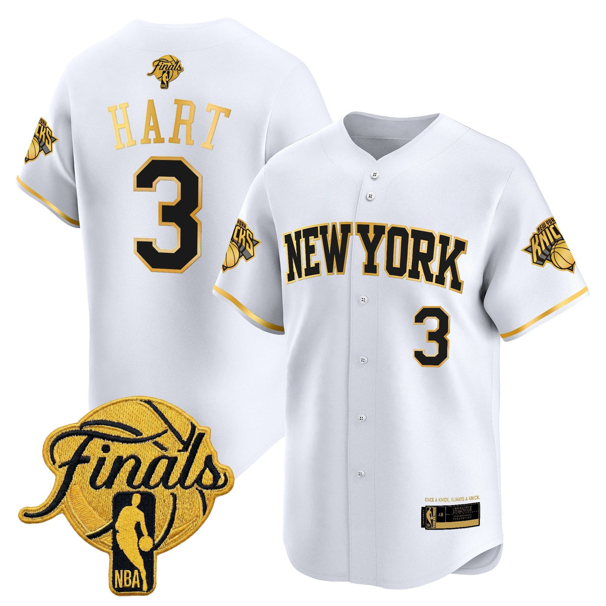 NYK 2026 Finals Vapor Baseball Jersey - Stitched
