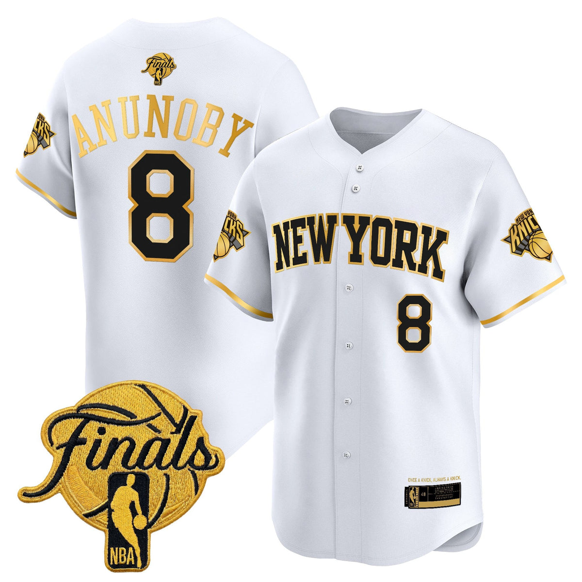 NYK 2026 Finals Vapor Baseball Jersey - Stitched