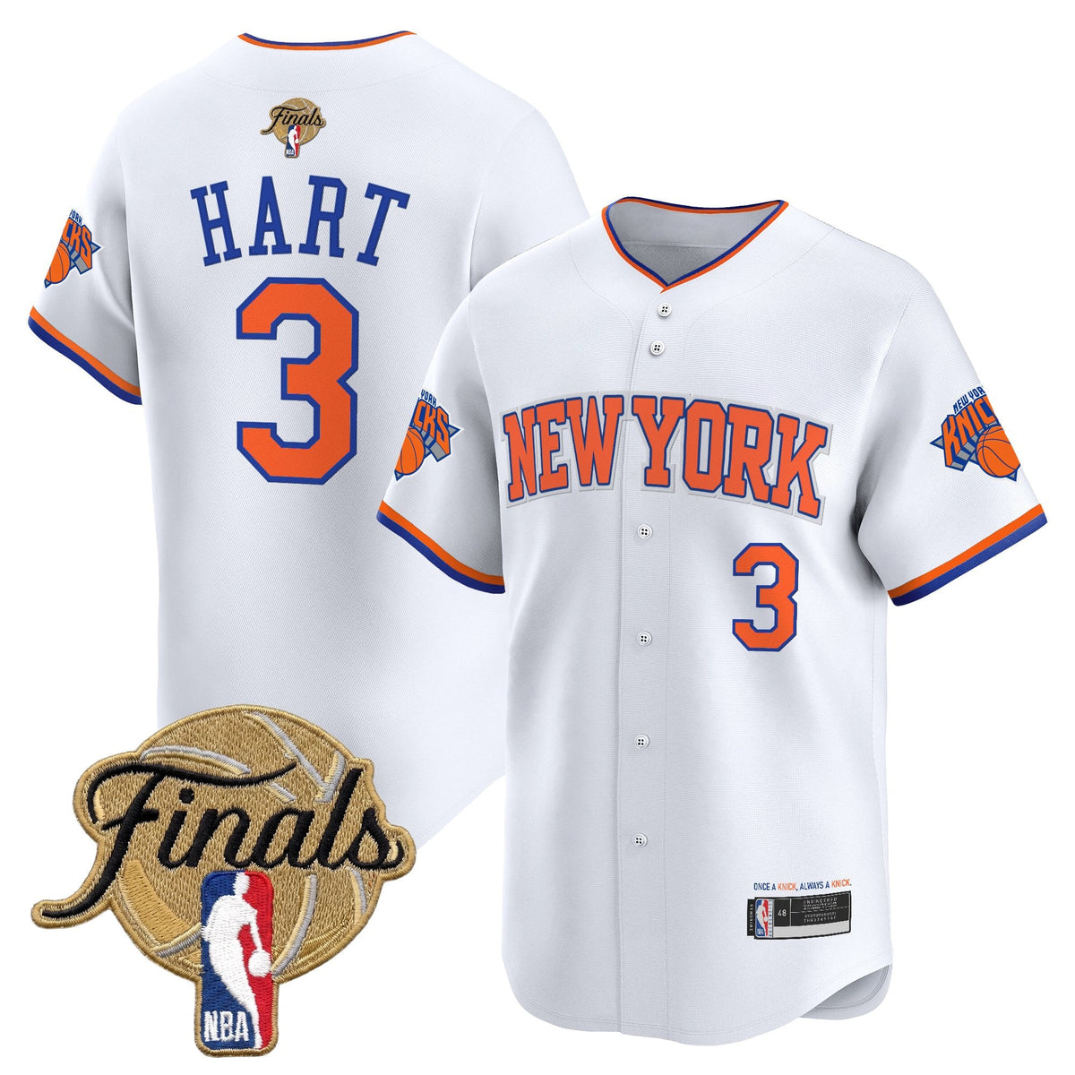 NYK 2026 Finals Vapor Baseball Jersey - Stitched
