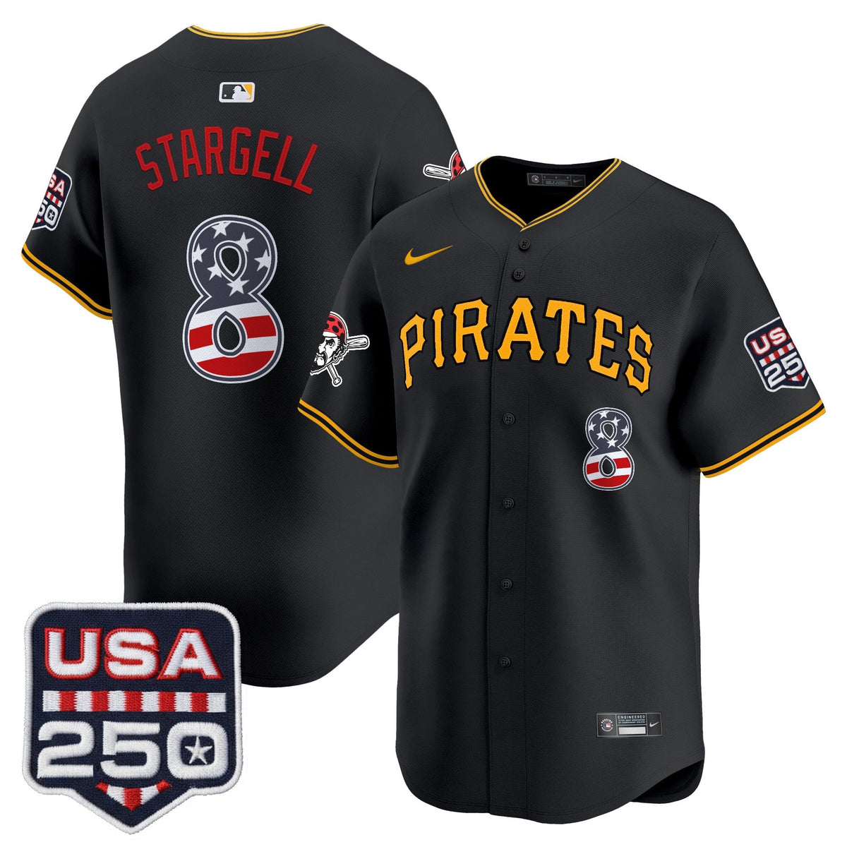PIT USA 250 Fourth of July Vapor Premier Limited Jersey - Stitched