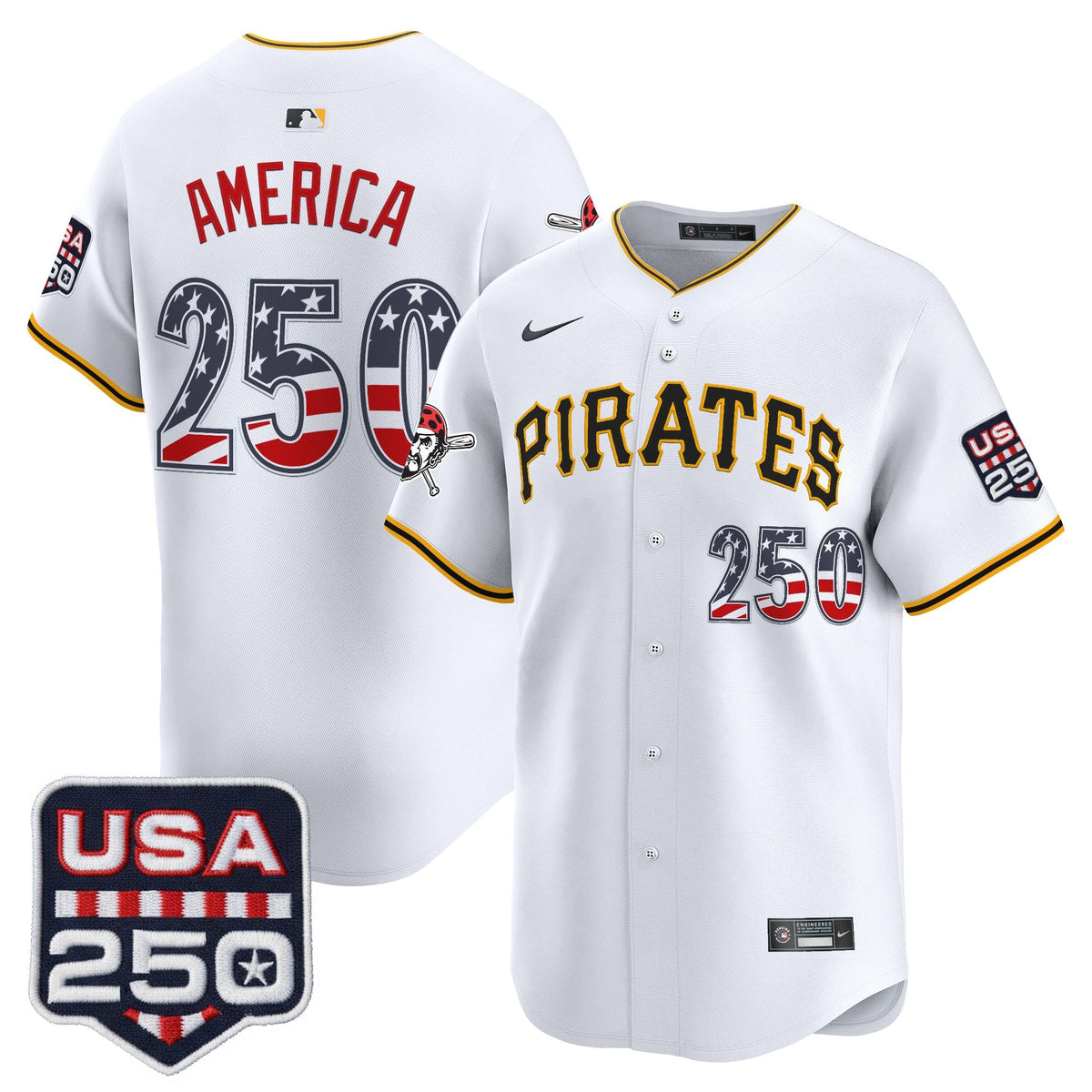 PIT USA 250 Fourth of July Vapor Premier Limited Jersey - Stitched