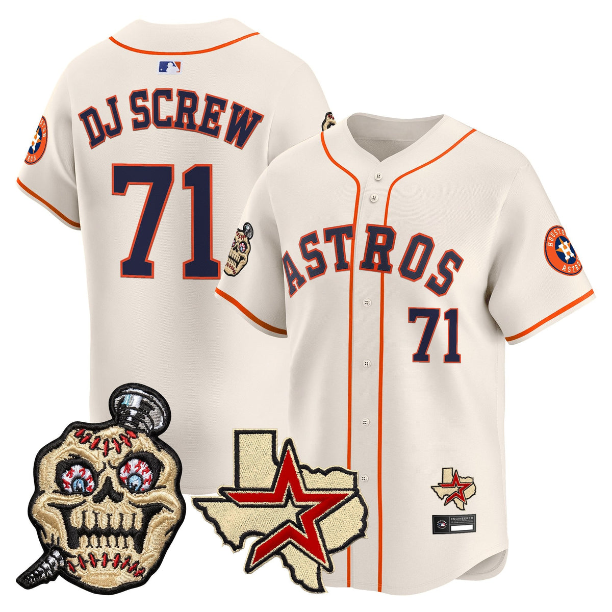 HOU Screwed Up Click Vapor Premier Limited Jersey - Stitched