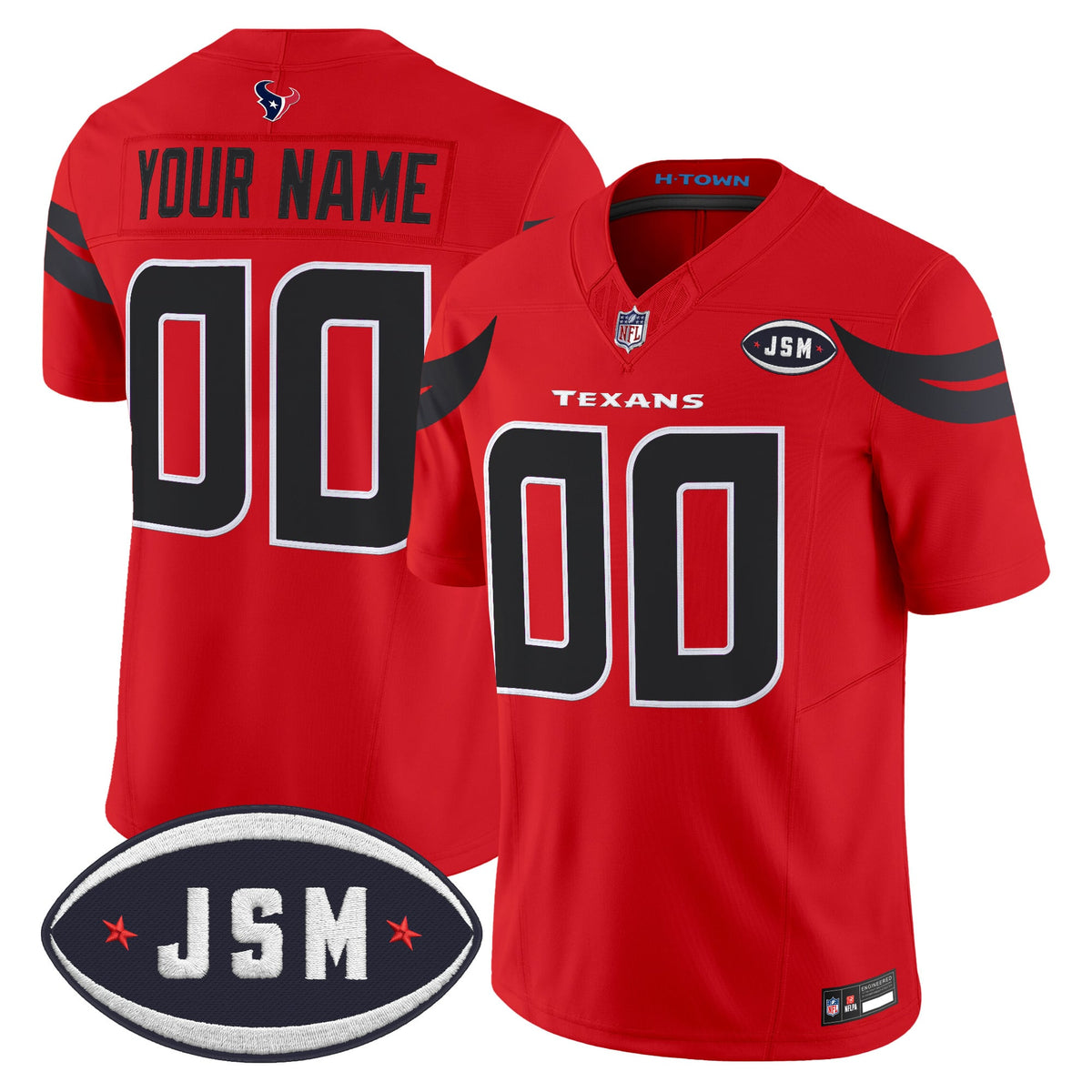 Houston Texan Janice McNair Memorial Patch Vapor Limited Custom Jersey - Stitched