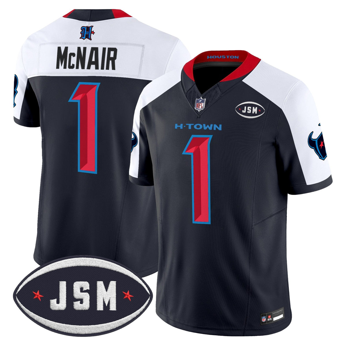 Houston Texan Janice McNair Memorial Patch Vapor Limited Jersey - Stitched