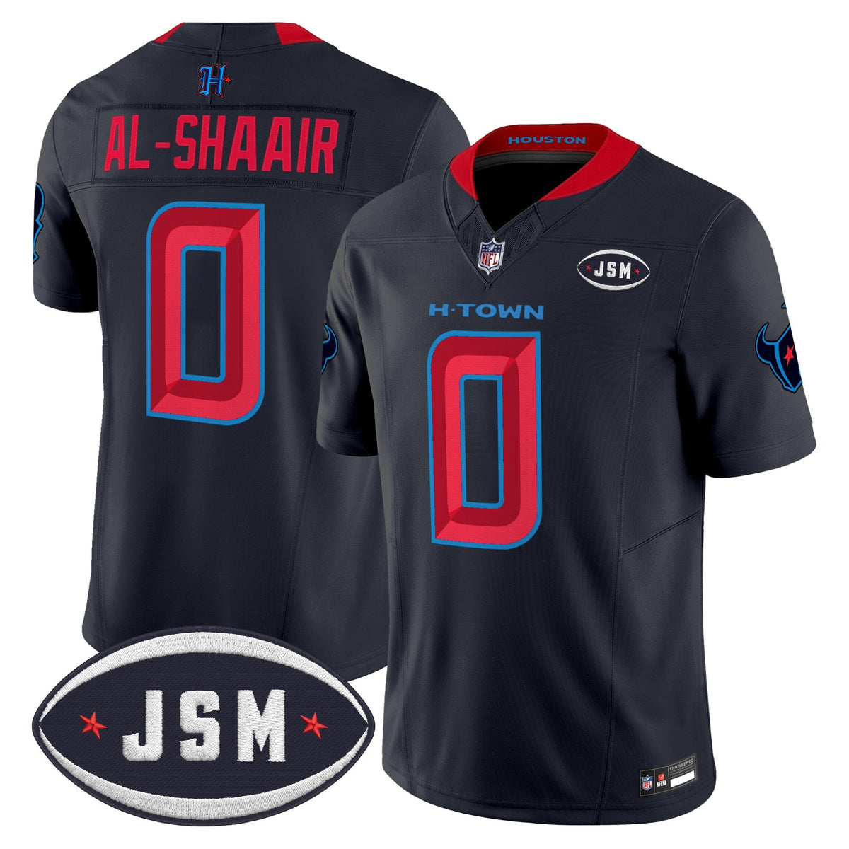 Houston Texan Janice McNair Memorial Patch Vapor Limited Jersey - Stitched