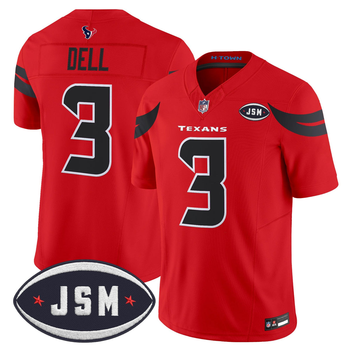 Houston Texan Janice McNair Memorial Patch Vapor Limited Jersey - Stitched