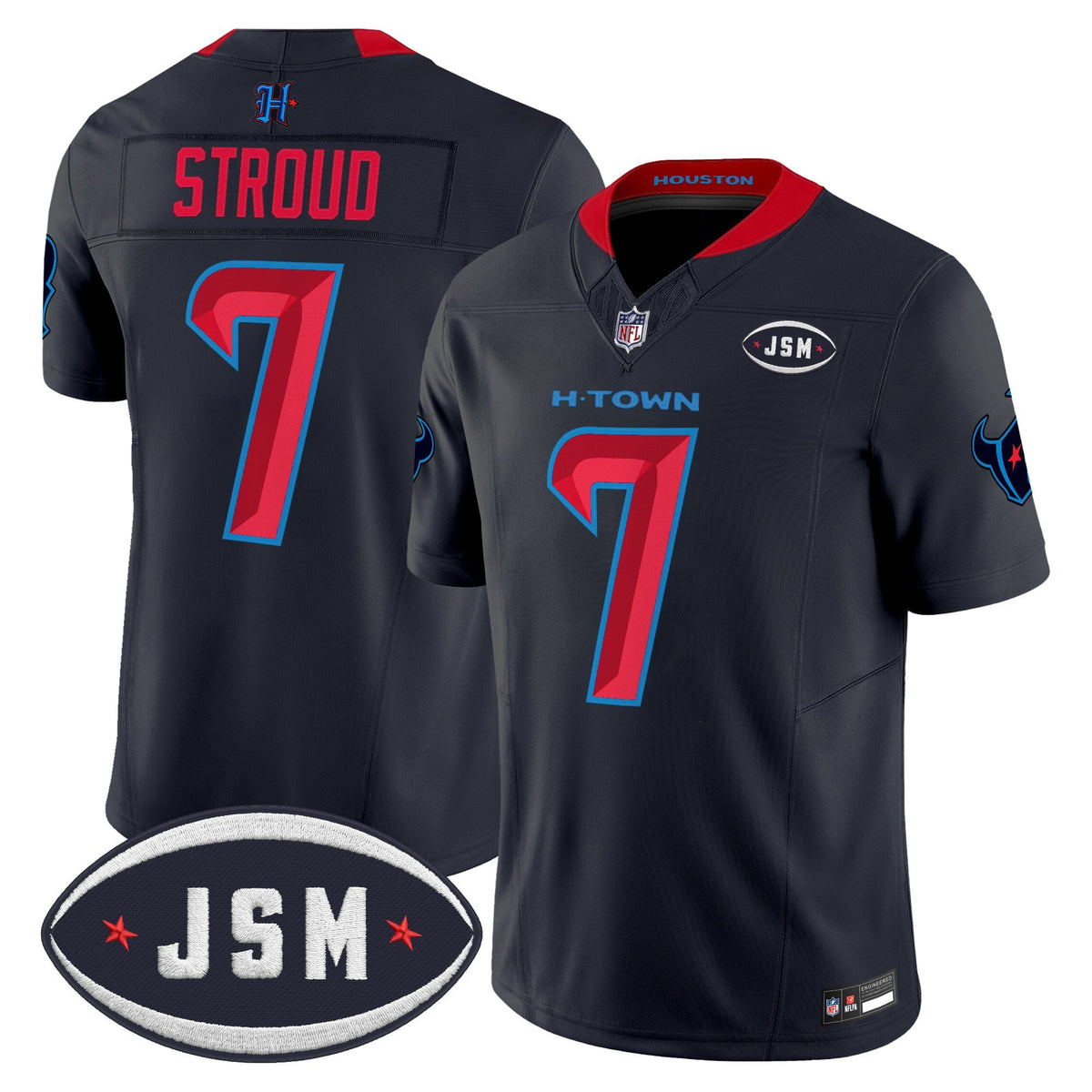 Houston Texan Janice McNair Memorial Patch Vapor Limited Jersey - Stitched