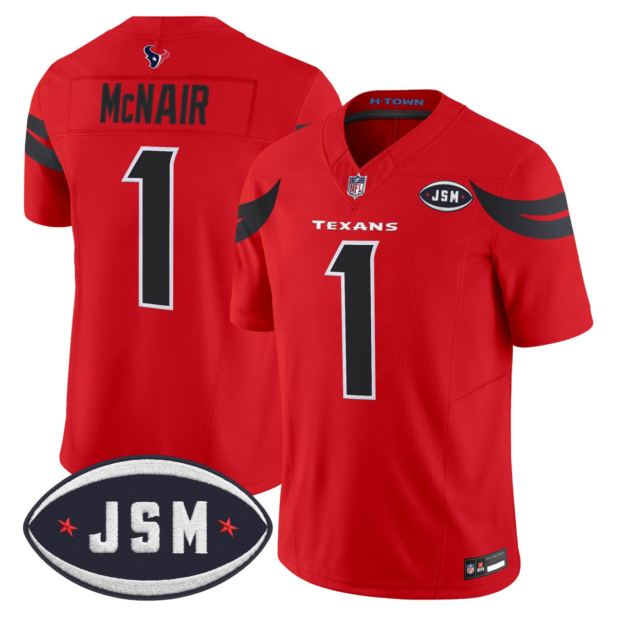 Houston Texan Janice McNair Memorial Patch Vapor Limited Jersey - Stitched