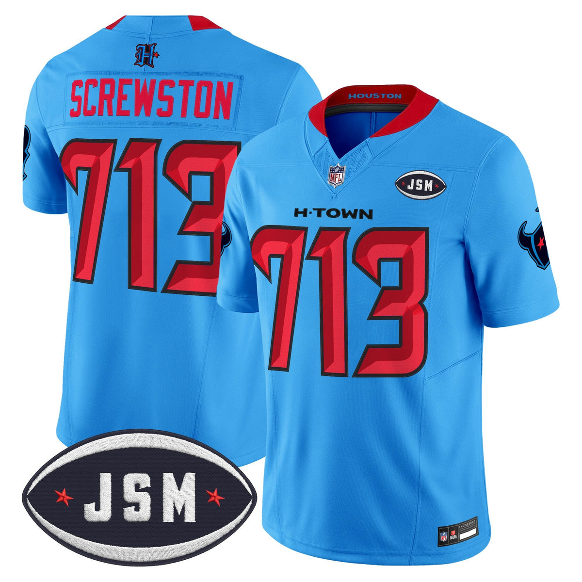 Houston Texan Janice McNair Memorial Patch Vapor Limited Jersey - Stitched