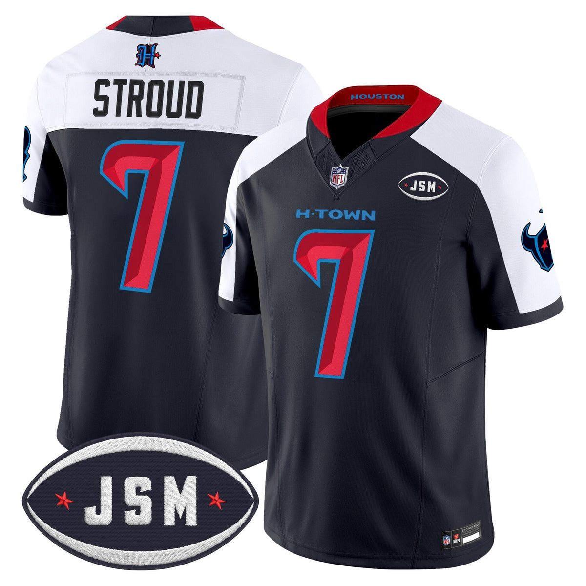 Houston Texan Janice McNair Memorial Patch Vapor Limited Jersey - Stitched