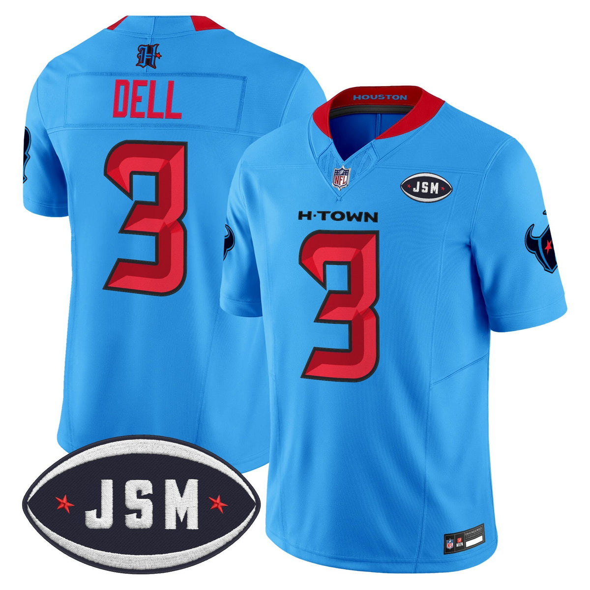 Houston Texan Janice McNair Memorial Patch Vapor Limited Jersey - Stitched