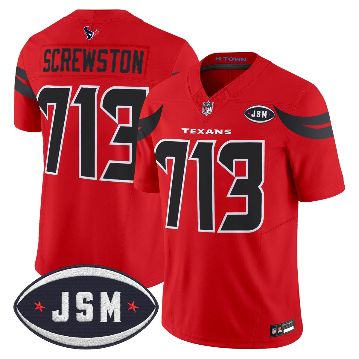 Houston Texan Janice McNair Memorial Patch Vapor Limited Jersey - Stitched