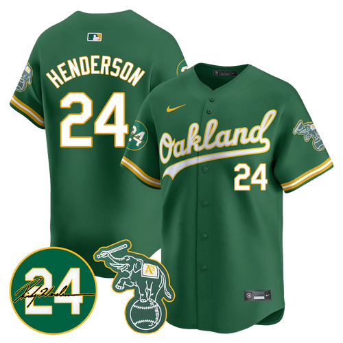 A's - Mariners Ricky Henderson Memorial Jersey