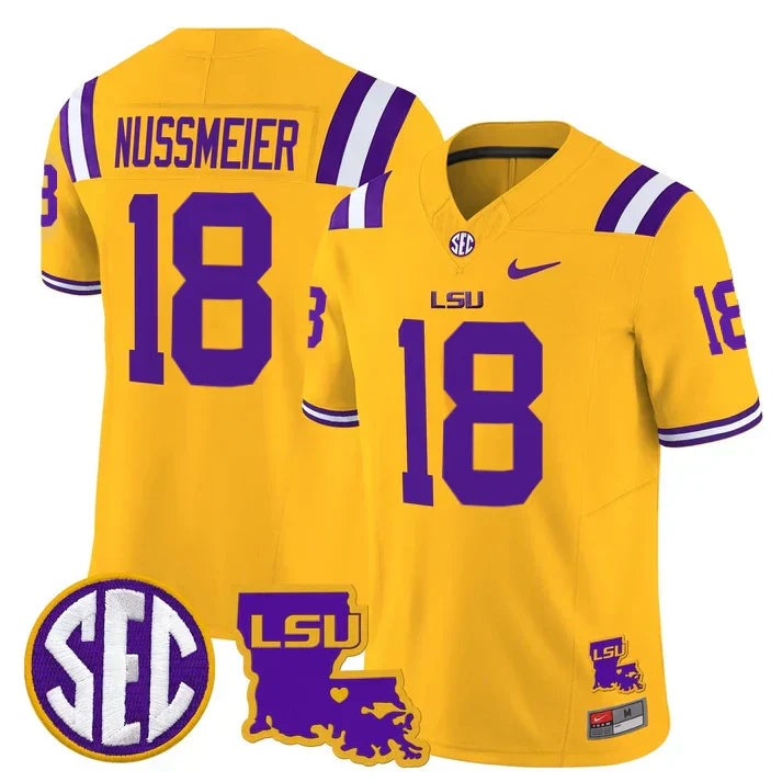 LSU 2025 Louisiana Patch Vapor Limited Jersey