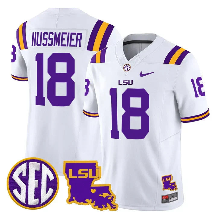 LSU 2025 Louisiana Patch Vapor Limited Jersey