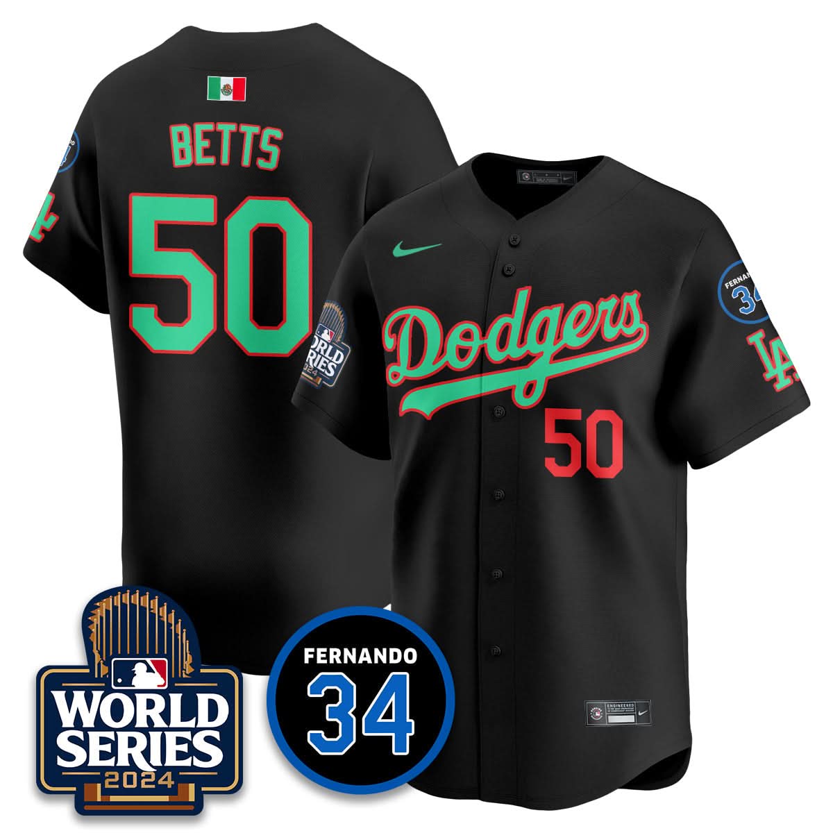 LAD Mexico World Series Jersey - Stitched