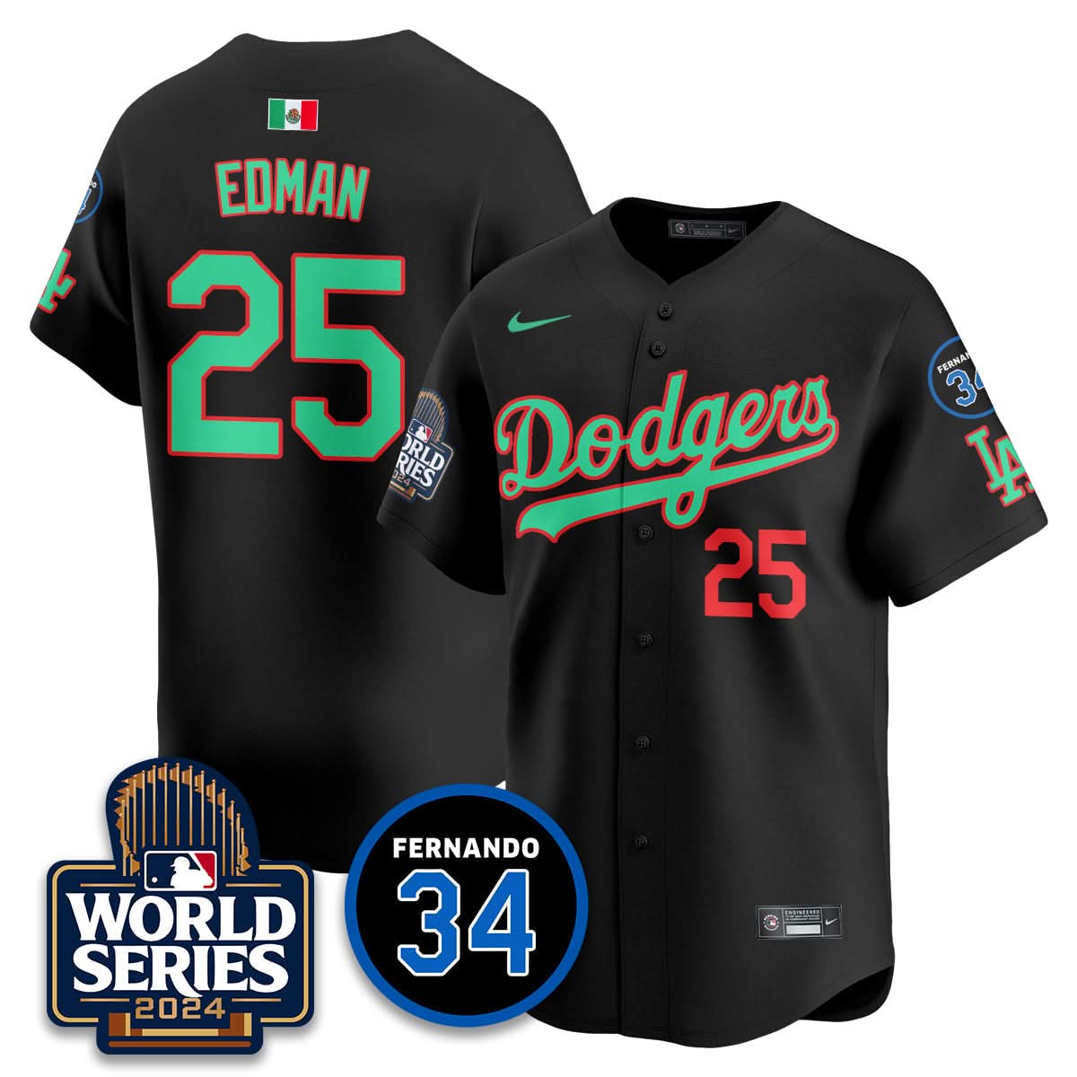 LAD Mexico World Series Jersey - Stitched
