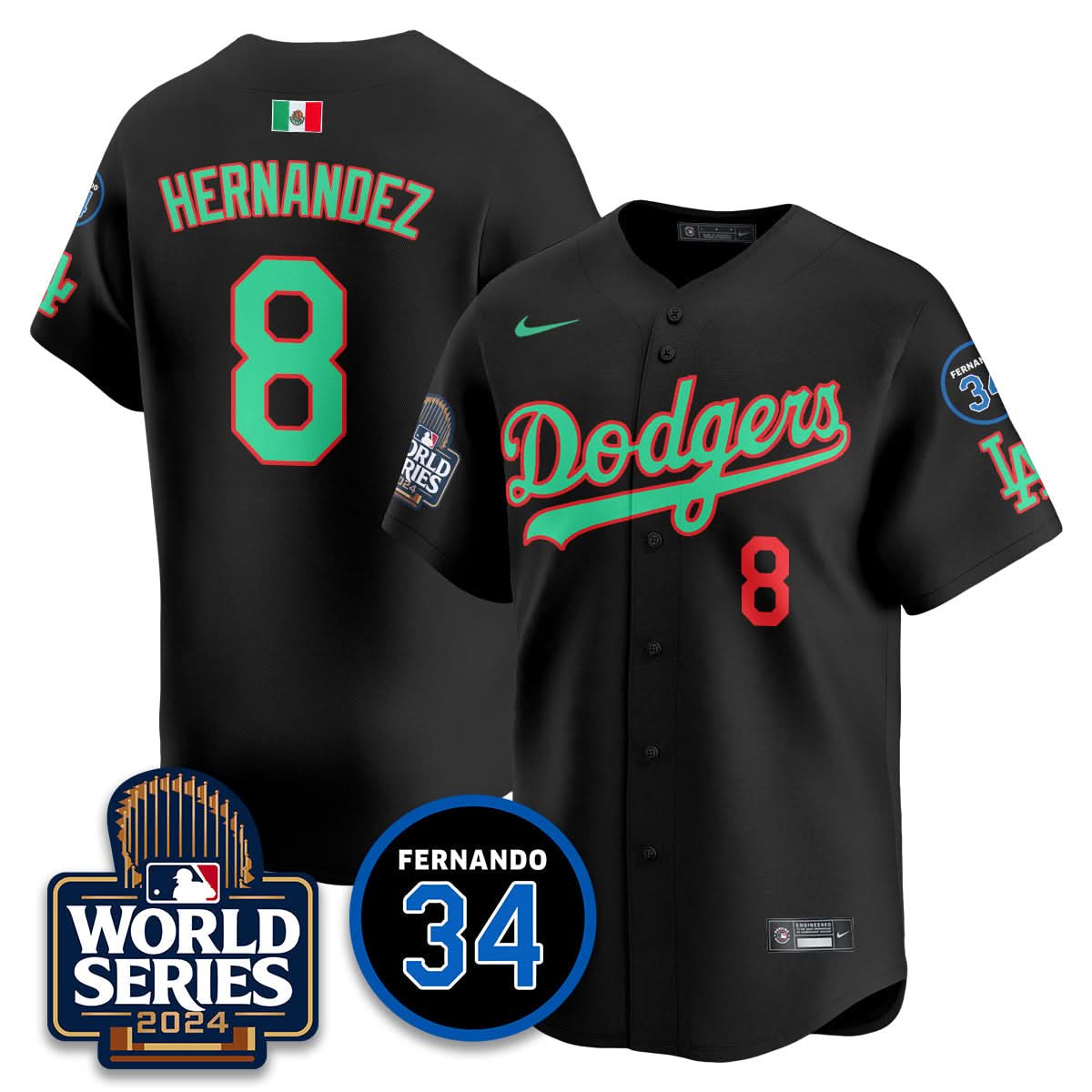 LAD Mexico World Series Jersey - Stitched