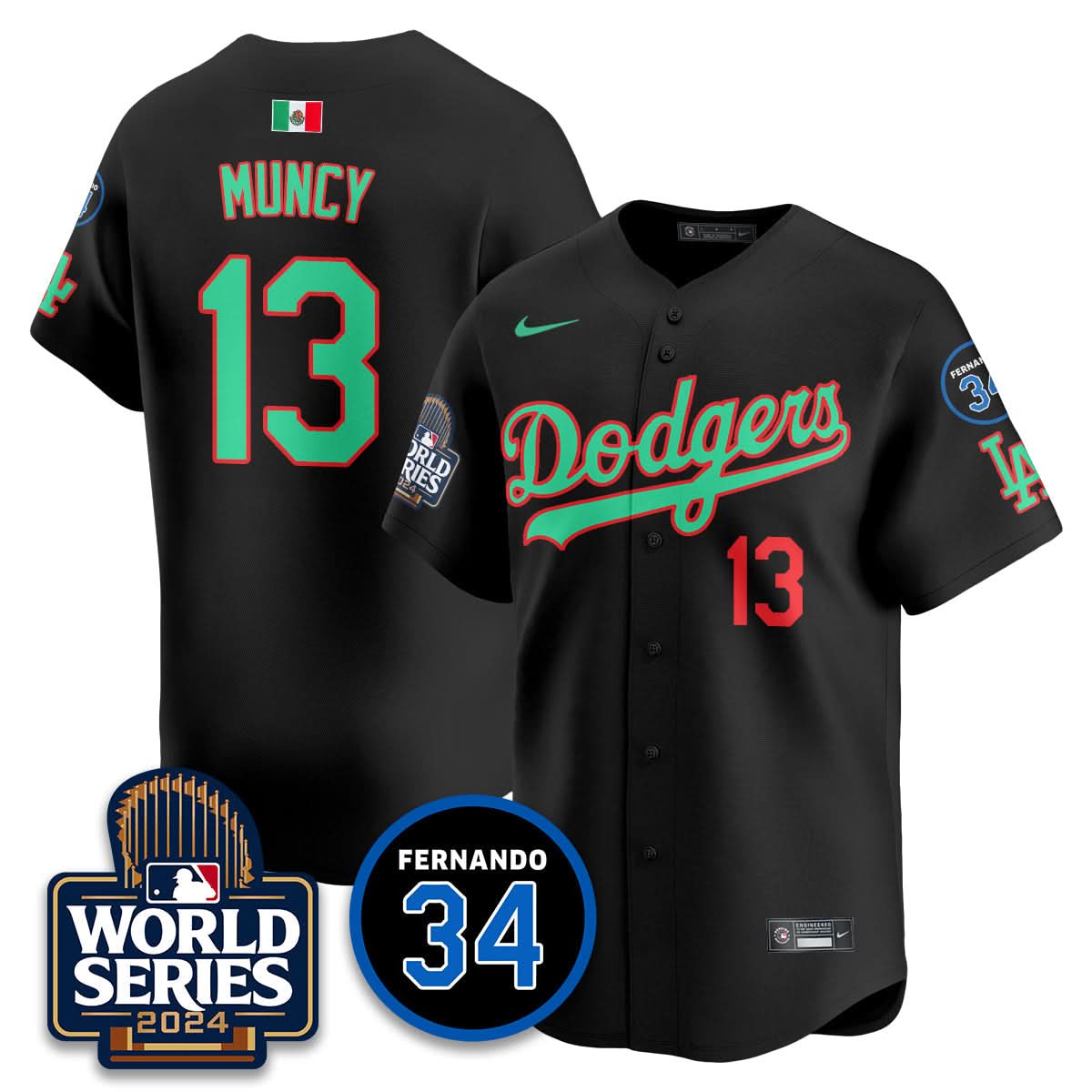LAD Mexico World Series Jersey - Stitched