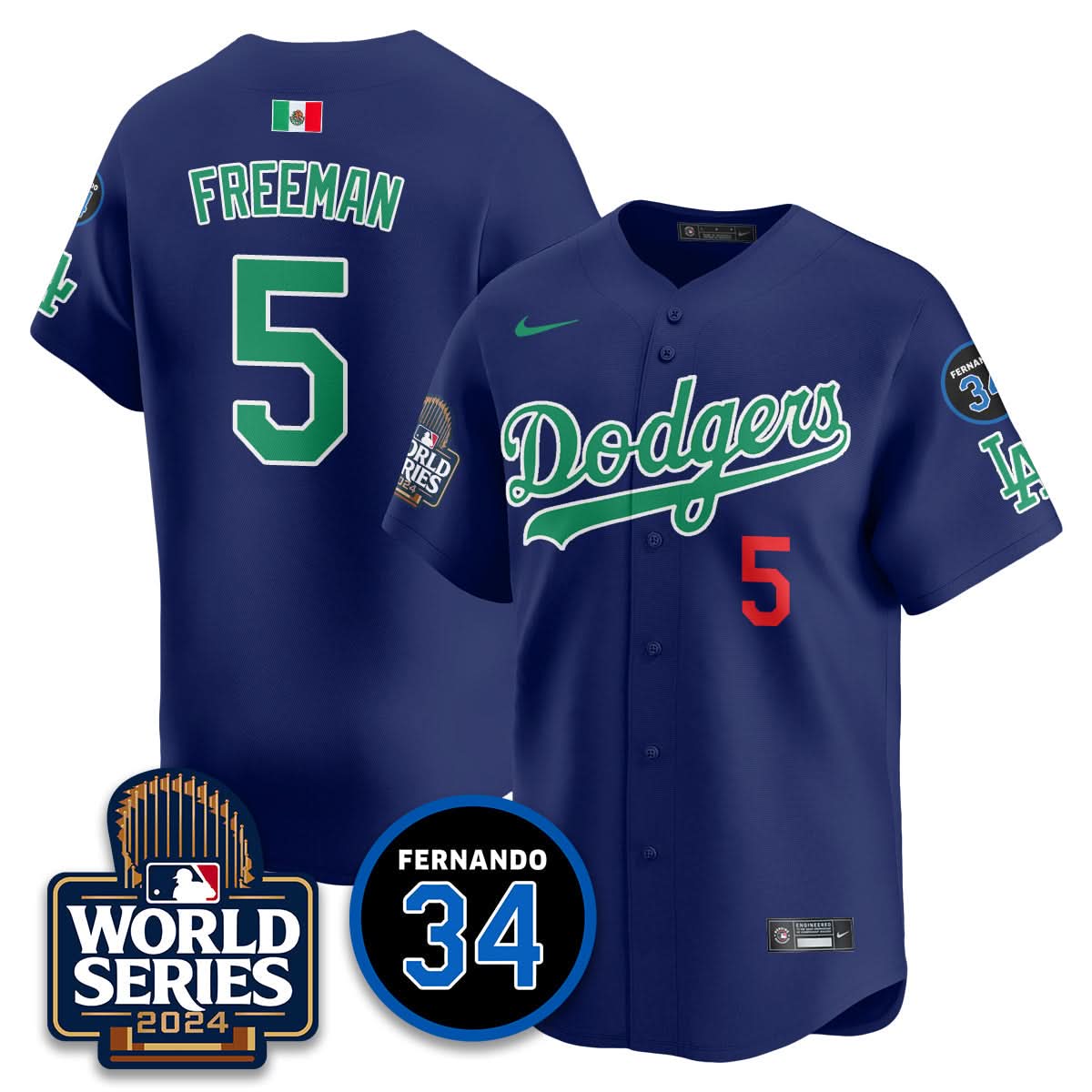 LAD Mexico World Series Jersey - Stitched