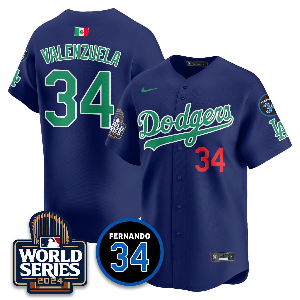 LAD Mexico World Series Jersey - Stitched