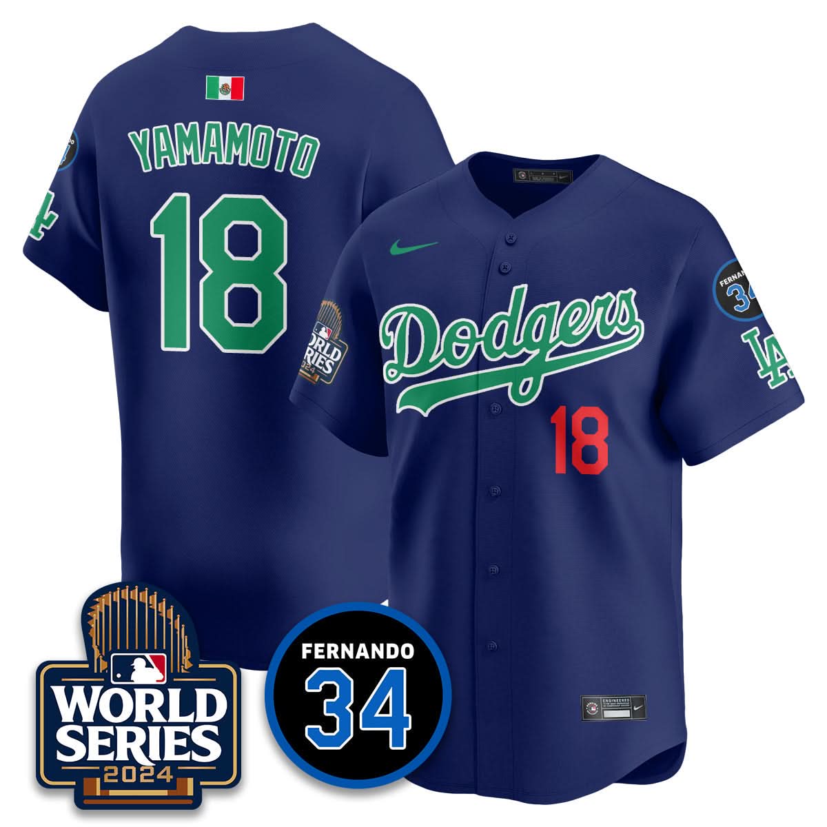 LAD Mexico World Series Jersey - Stitched