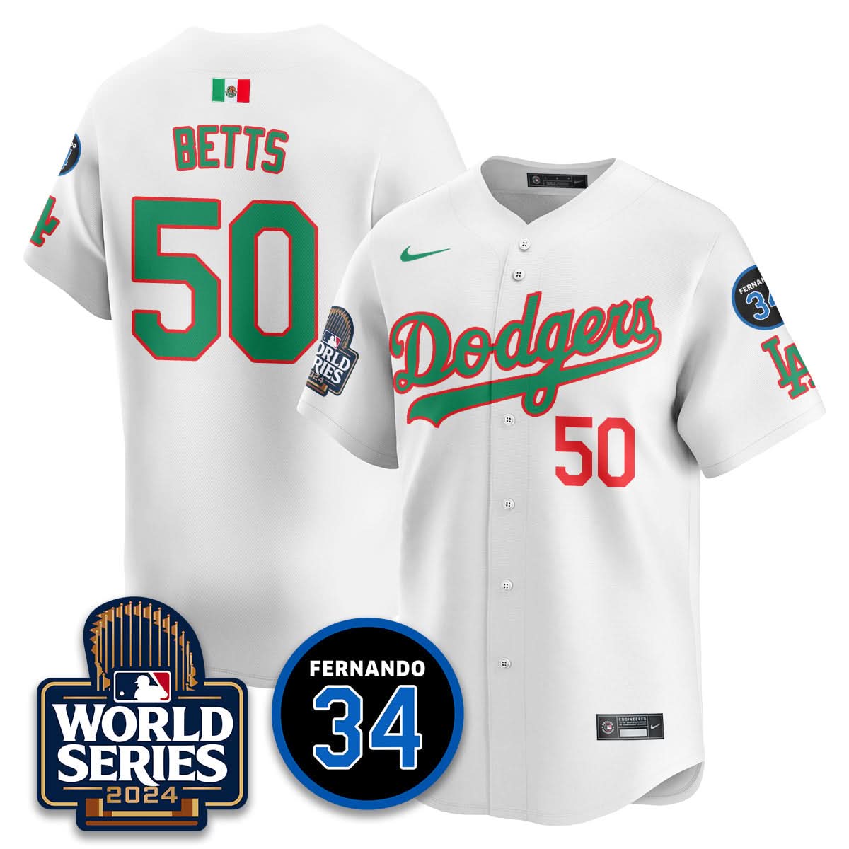 LAD Mexico World Series Jersey - Stitched