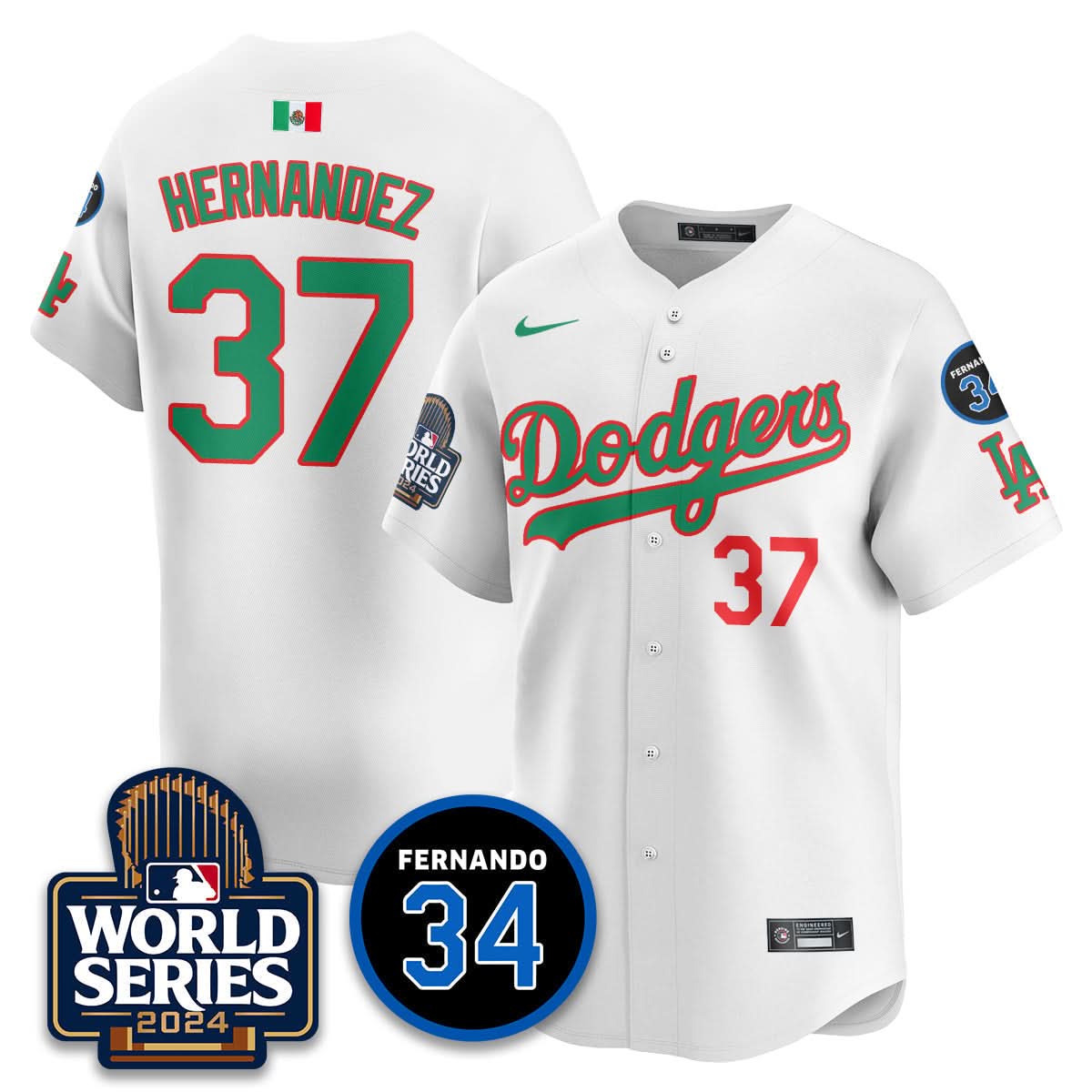 LAD Mexico World Series Jersey - Stitched