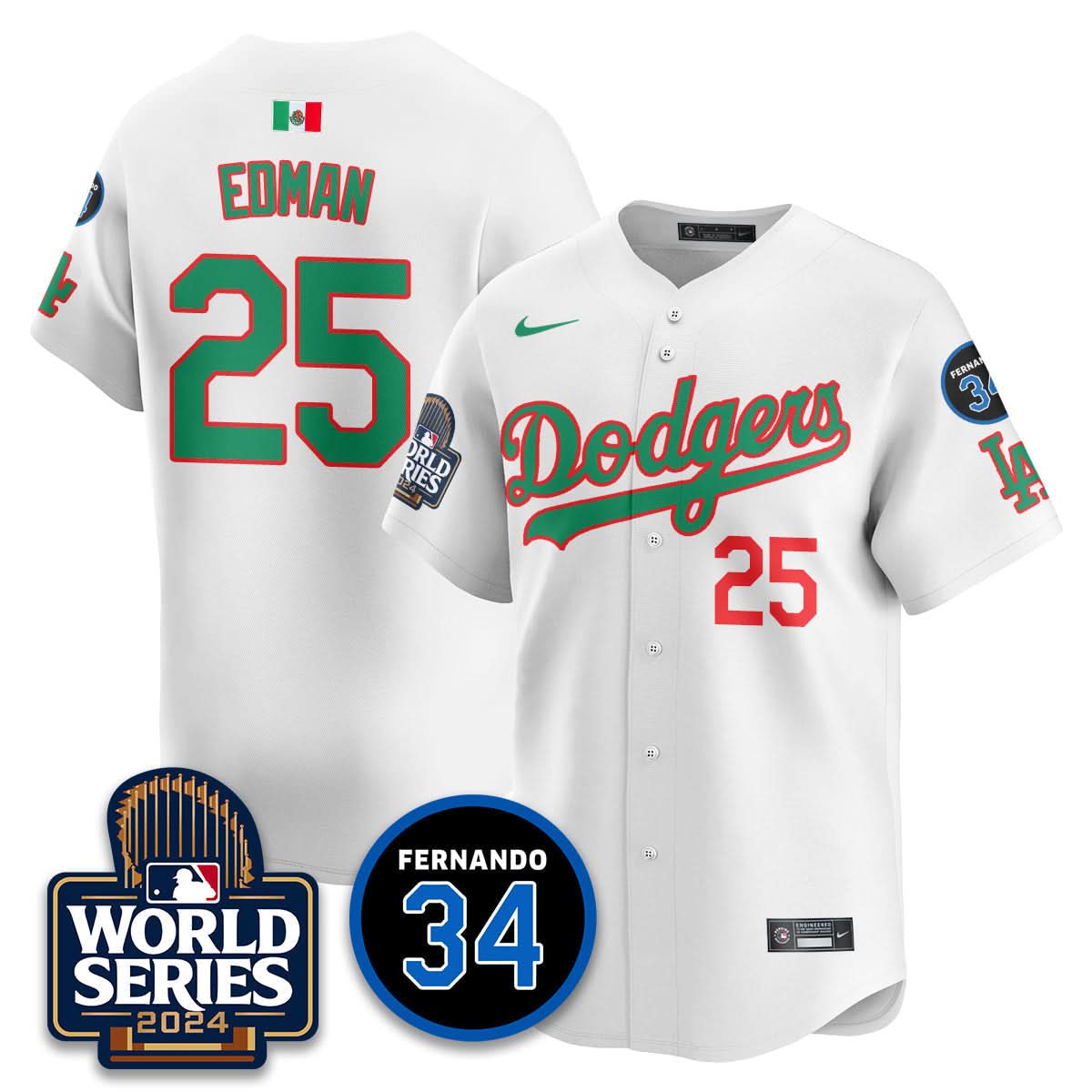 LAD Mexico World Series Jersey - Stitched