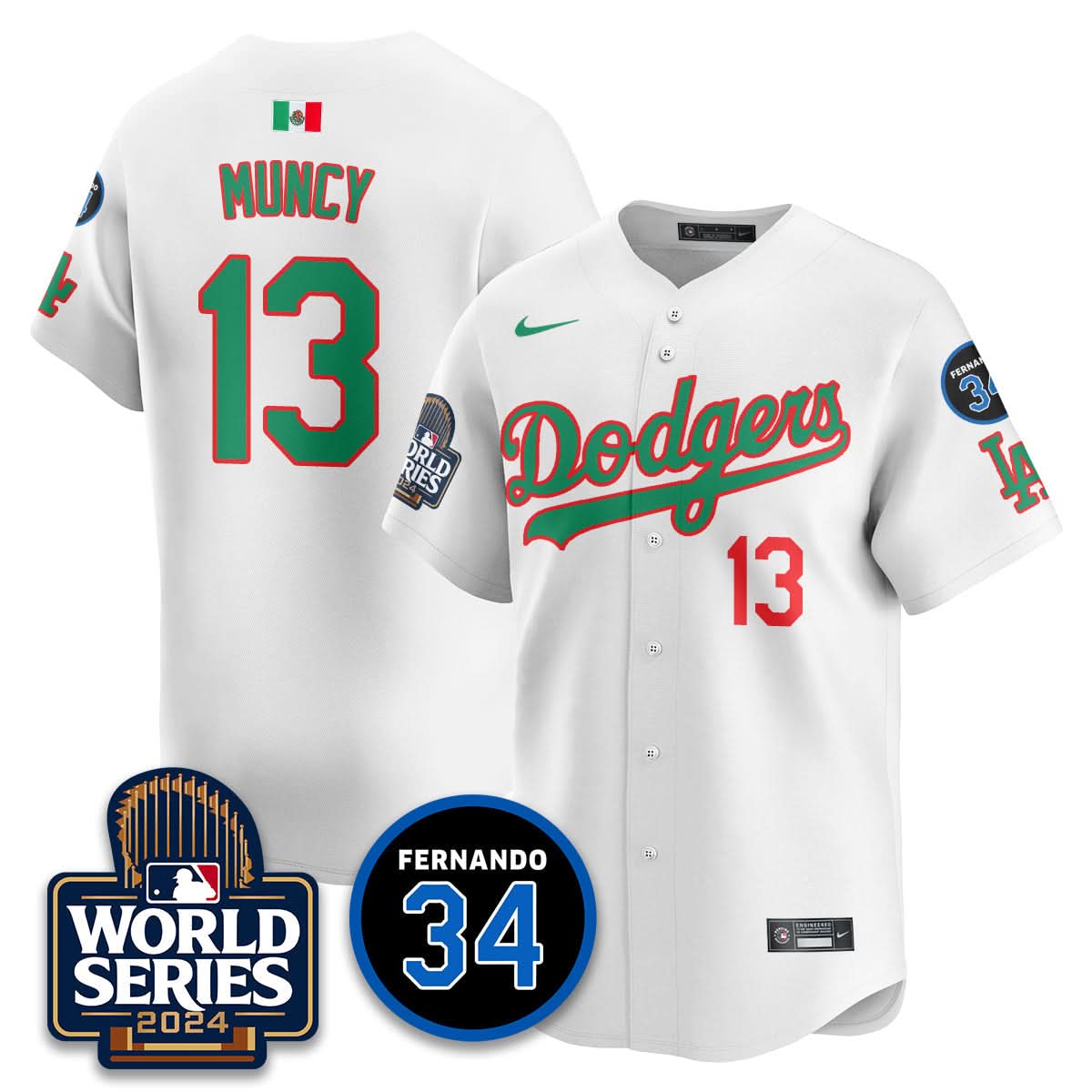 LAD Mexico World Series Jersey - Stitched