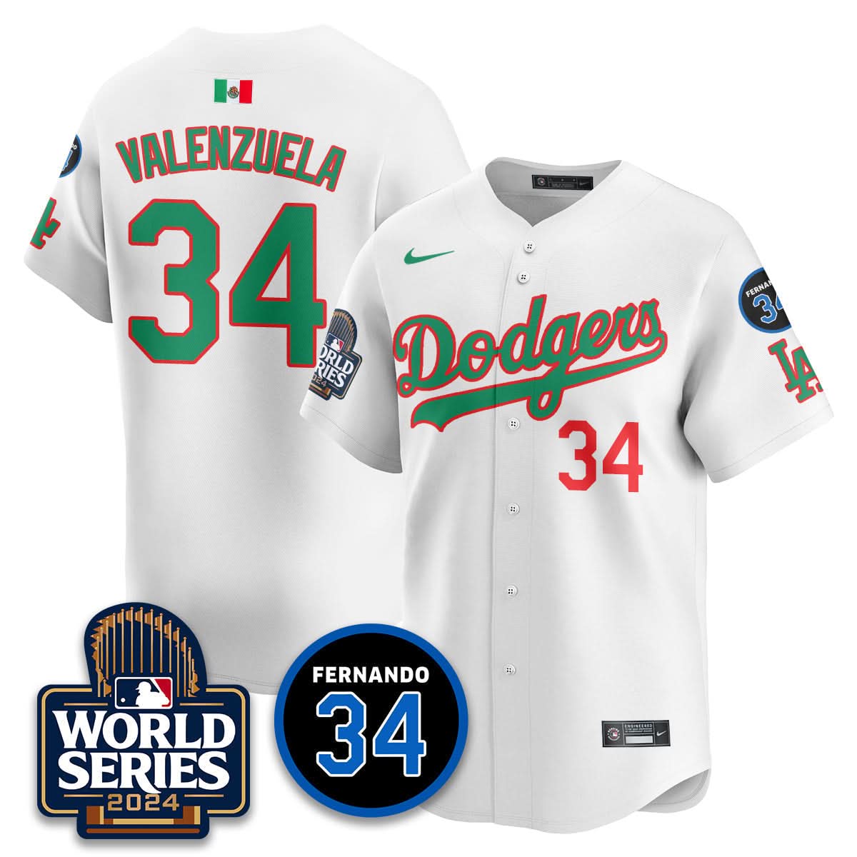 LAD Mexico World Series Jersey - Stitched